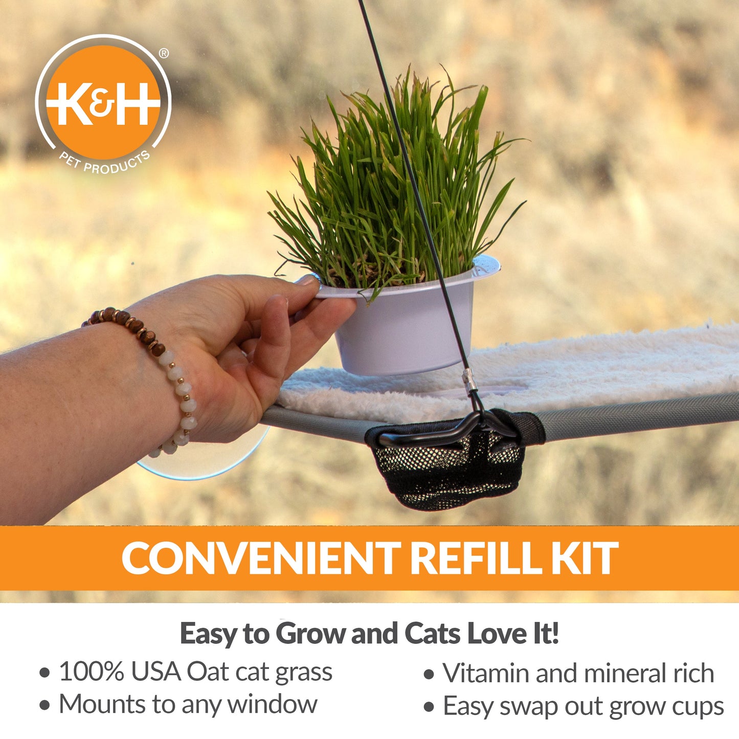 Artsuppl Cat Grass Grow Station Growing Cup Refills