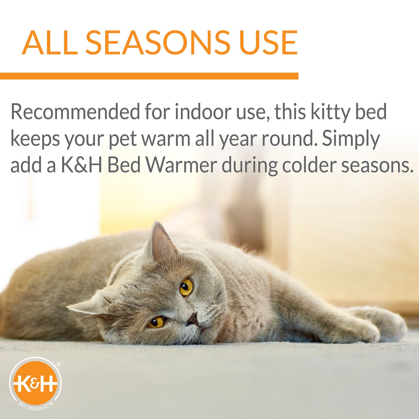 Artsuppl Amazin' Thermo-Kitty Pad Heated Cat Bed