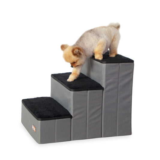 Artsuppl Collapsible Pet Stair Steps with Storage