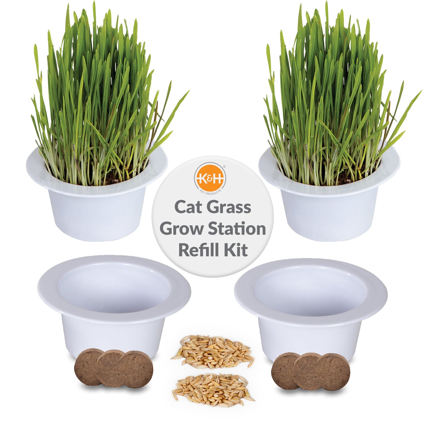 Artsuppl Cat Grass Grow Station Growing Cup Refills